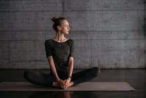 Yoga butterfly pose